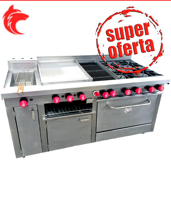 Estufa universal con horno