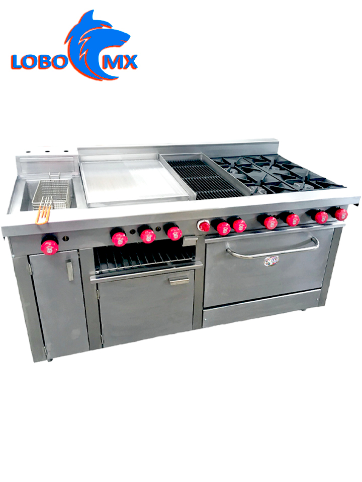 estufa universal con horno america lobo